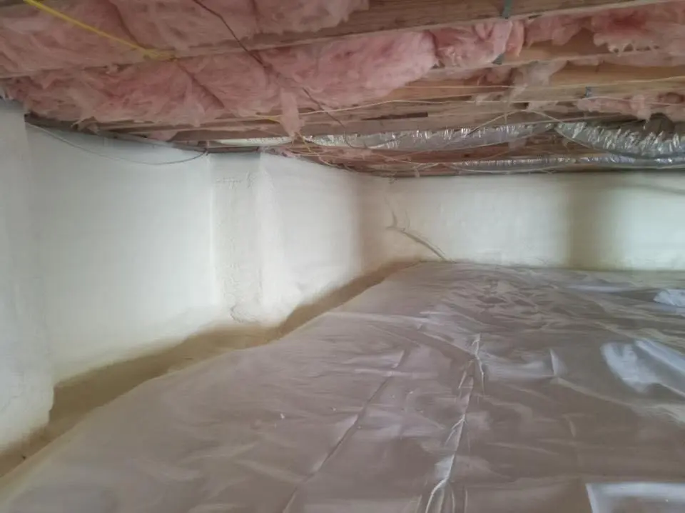 Crawl space encapsulation with closed-cell spray foam for Metal Roof Coating in Chaparral